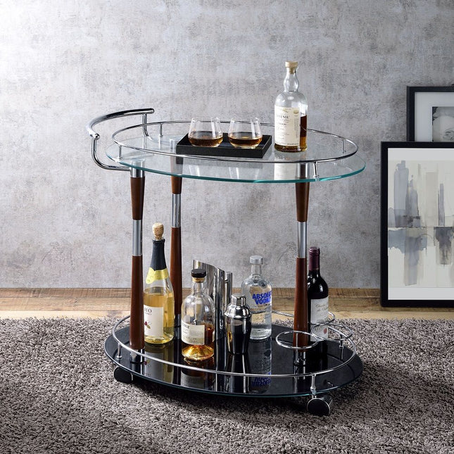 Vorsila - Serving Cart - Pearl Silver ACME 