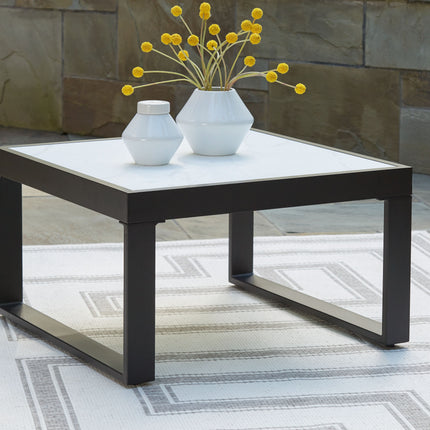 Beachloft - Black / Gray - Square Cocktail Table Signature Design by Ashley® 