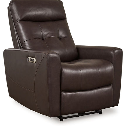 Pisgham - Power Recliner With Adj Headrest - Tony's Home Furnishings