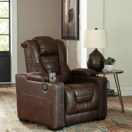 Owner's - Thyme - Pwr Recliner/Adj Headrest Ashley Furniture 