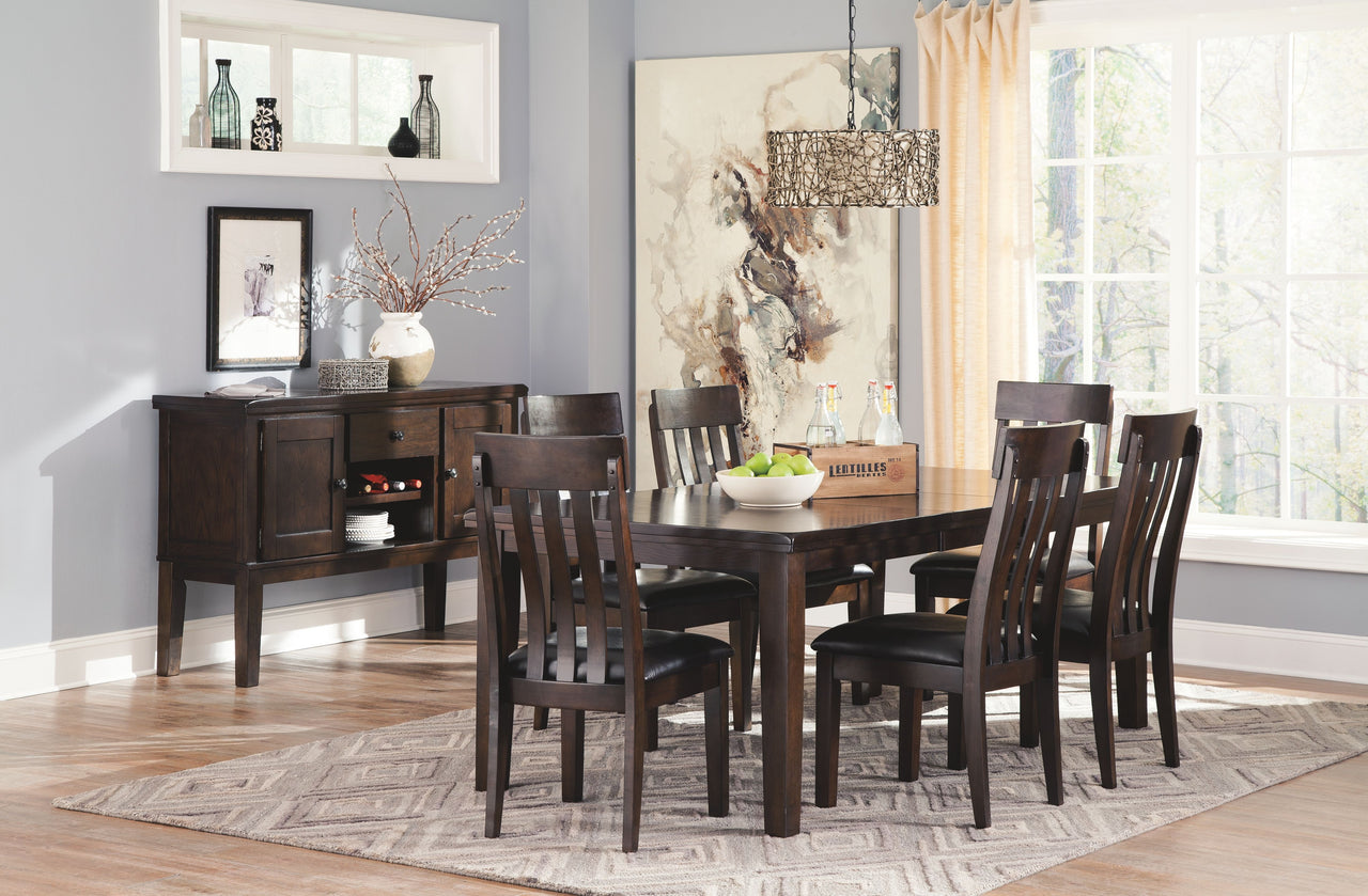 Haddigan - Dark Brown - Rectangular Dining Room Extension Table - Tony's Home Furnishings