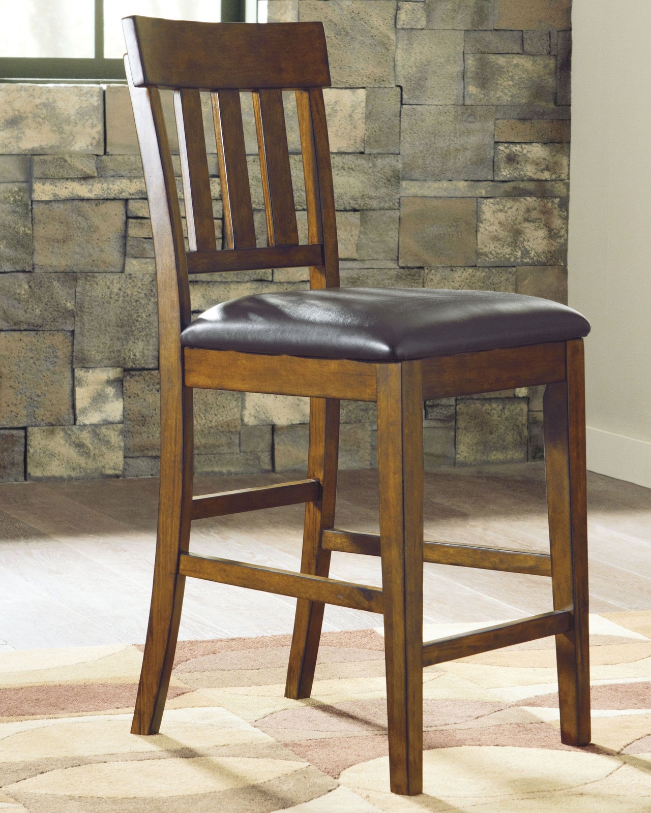 Ralene - Medium Brown - Upholstered Barstool (Set of 2) - Tony's Home Furnishings