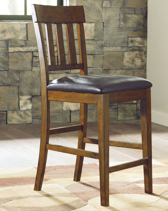 Ralene - Medium Brown - Upholstered Barstool (Set of 2) Signature Design by Ashley® 