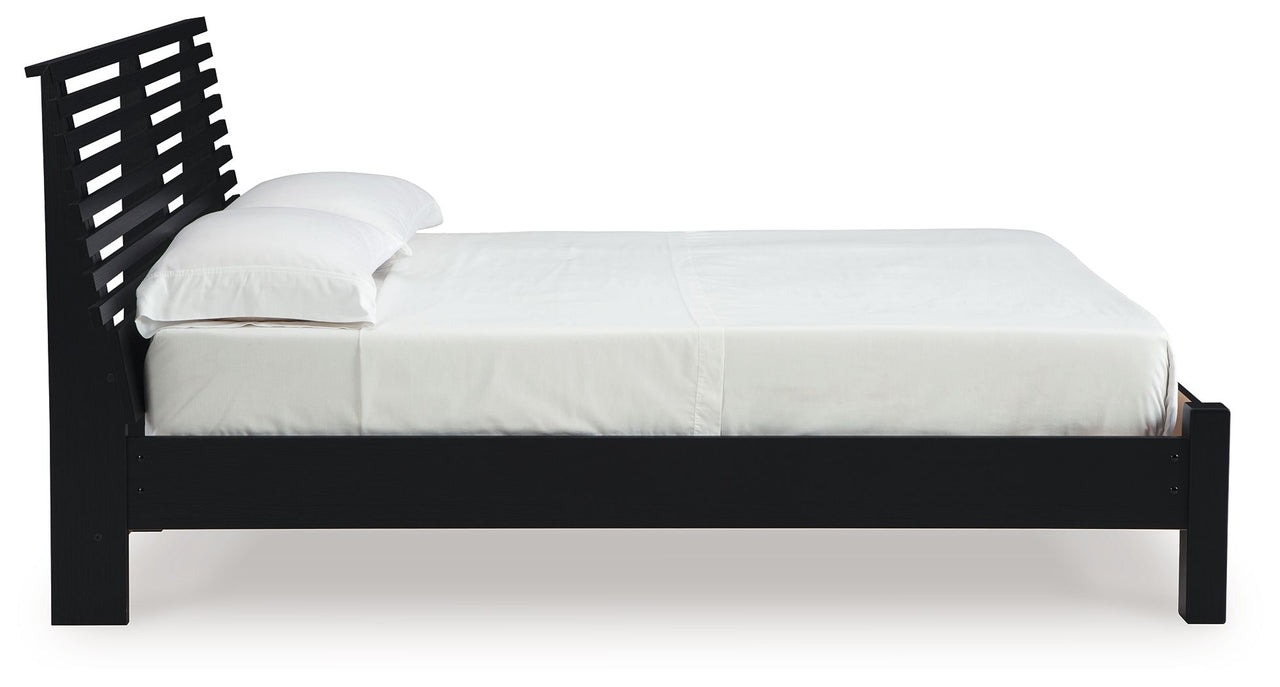Danziar - Slat Panel Bed With Low Footboard - Tony's Home Furnishings