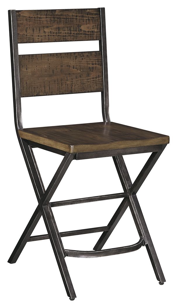 Kavara - Medium Brown - Barstool (Set of 2) Signature Design by Ashley® 