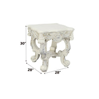 Adara - End Table - Antique White Finish ACME 