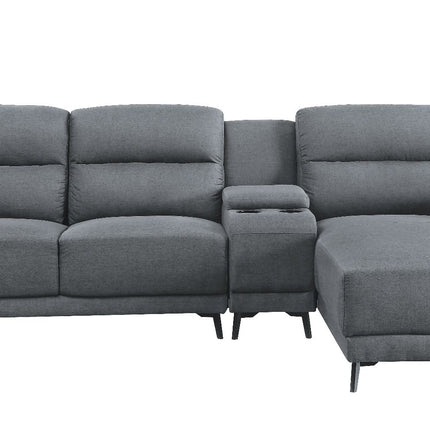 Walcher - Sectional Sofa - Gray Linen ACME 