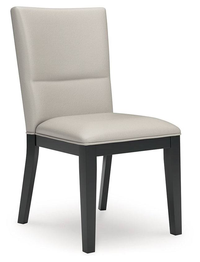 Glinari - Taupe / Black - Dining Upholstered Side Chair (Set of 2) Signature Design by Ashley® 