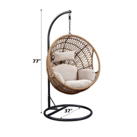 Vasant - Hanging Chair - Fabric & Rope ACME 