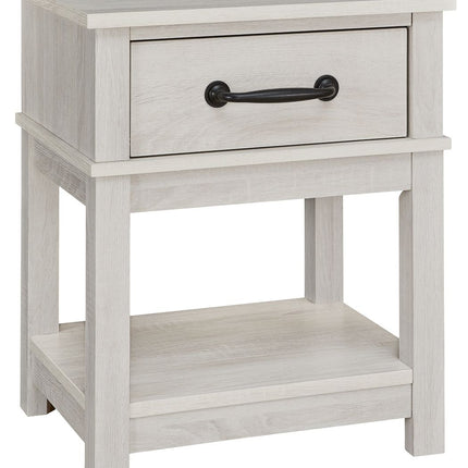 Dorrinson - White - One Drawer Night Stand Signature Design by Ashley® 