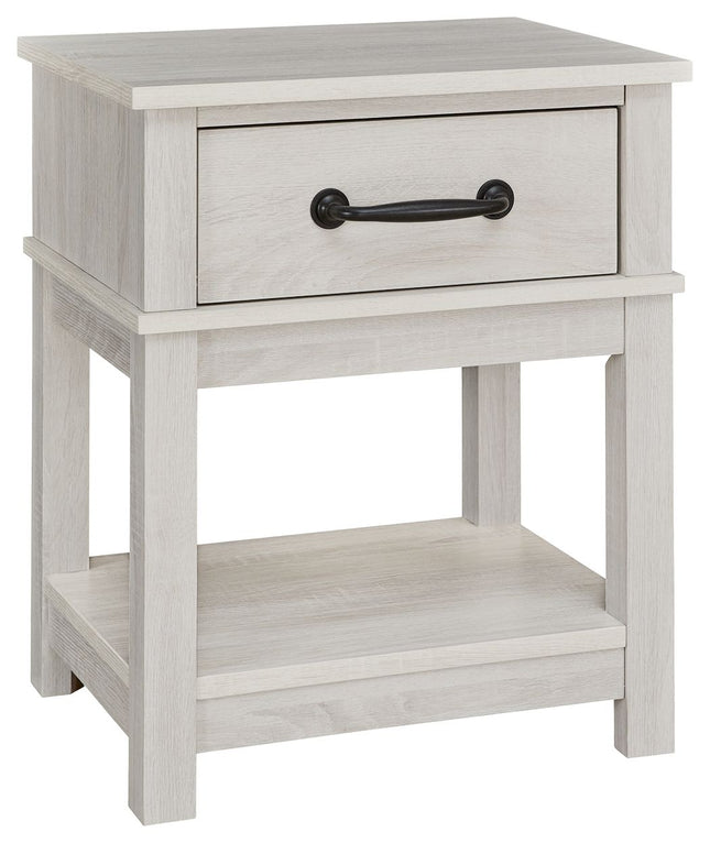 Dorrinson - White - One Drawer Night Stand Signature Design by Ashley® 