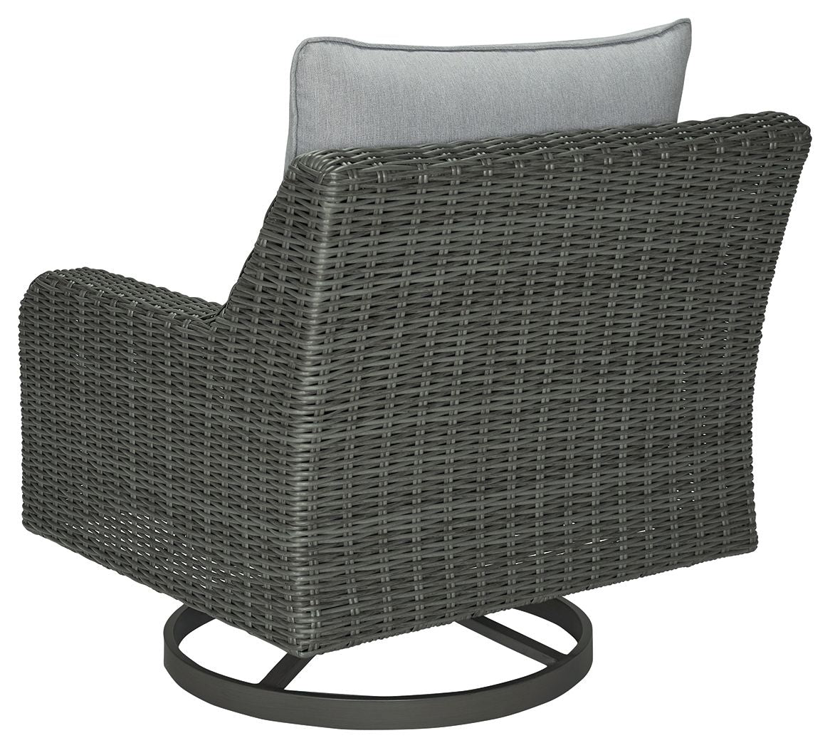 Elite Park - Gray - Swivel Lounge W/ Cushion - Tony's Home Furnishings