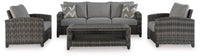 Thumbnail for Oasis Court - Gray - Sofa, Chairs, Table Set (Set of 4) - Tony's Home Furnishings