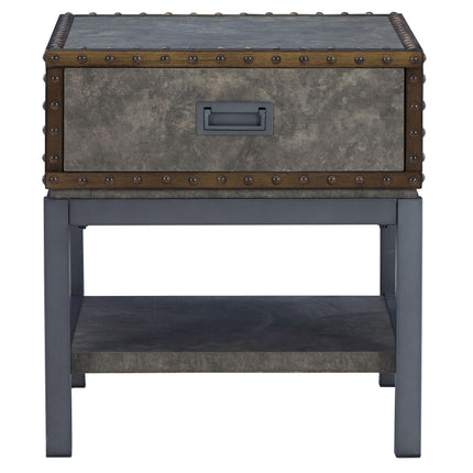 Derrylin - Brown - Rectangular End Table Signature Design by Ashley® 