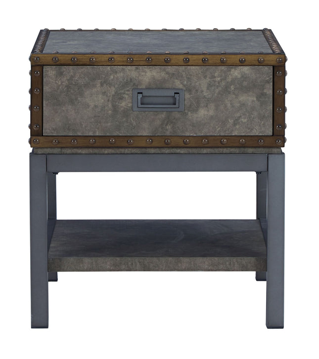 Derrylin - Brown - Rectangular End Table Signature Design by Ashley® 