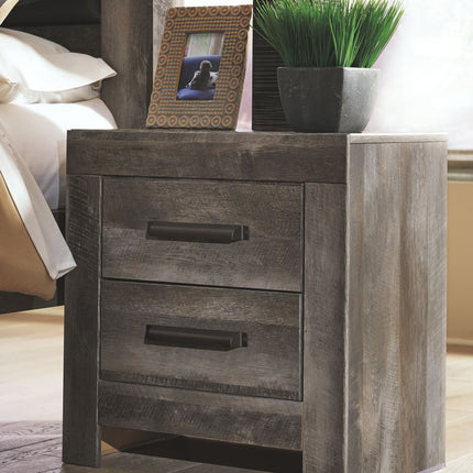 Wynnlow - Gray - Two Drawer Night Stand Signature Design by Ashley® 