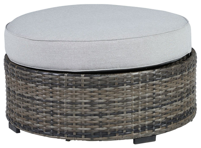 Harbor Court - Gray - Ottoman With Cushion Signature Design by Ashley® 