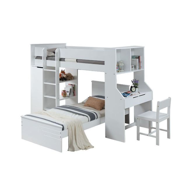 Ragna - Loft Bed - White ACME 