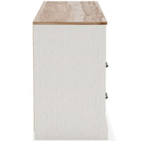 Thumbnail for Vaibryn - White / Brown / Beige - Six Drawer Dresser - Vinyl-Wrapped - Tony's Home Furnishings
