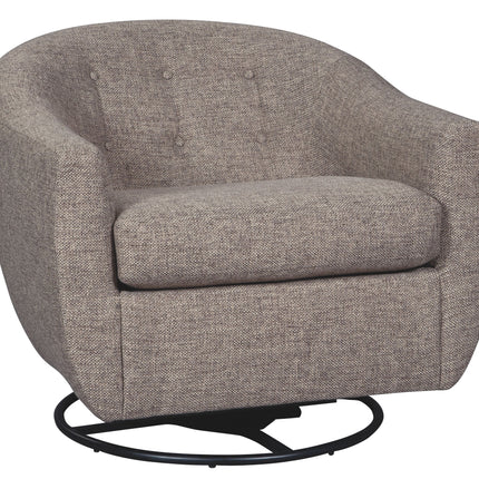 Upshur - Taupe - Swivel Glider Accent Chair Ashley Furniture 