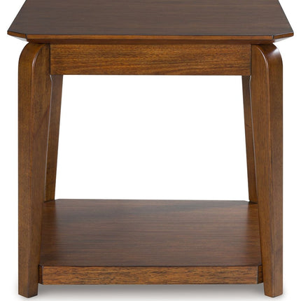 Trenmour - Medium Brown - Square End Table Signature Design by Ashley® 