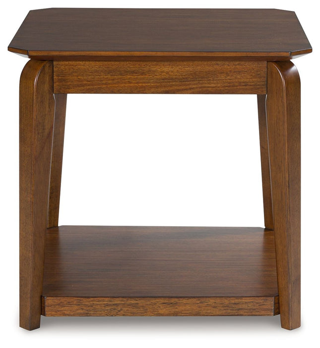 Trenmour - Medium Brown - Square End Table Signature Design by Ashley® 