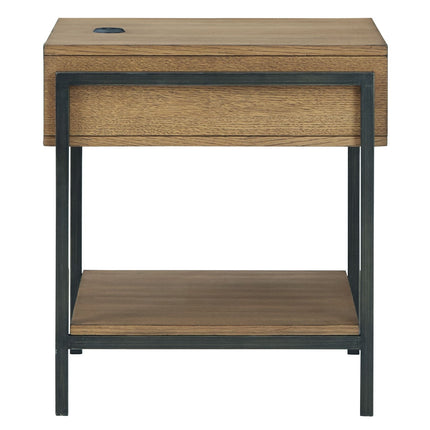 Fridley - Brown / Black - Rectangular End Table Signature Design by Ashley® 
