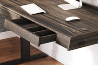 Thumbnail for Zendex - Dark Brown - Adjustable Height Desk - Tony's Home Furnishings