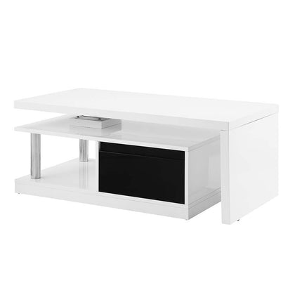 Buck II - Coffee Table - White & Black High Gloss Finish ACME 