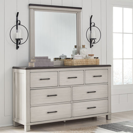 Darborn - Gray / Brown - Dresser And Mirror Signature Design by Ashley® 