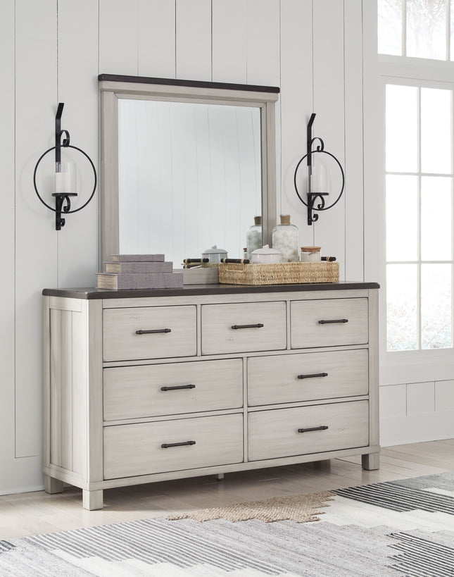 Darborn - Gray / Brown - Dresser And Mirror Signature Design by Ashley® 