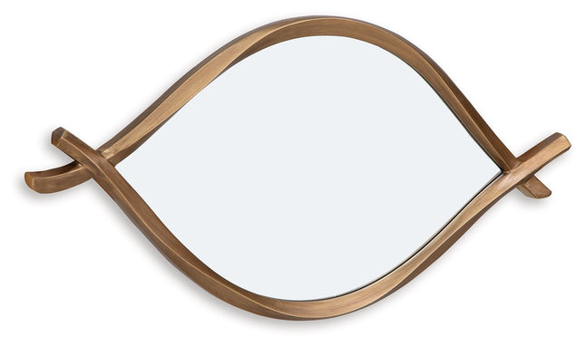 Bartner - Antique Gold Finish - Accent Mirror Signature Design by Ashley® 