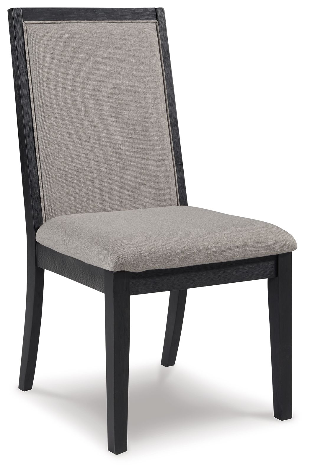 Foyland - Light Gray / Black - Dining Uph Side Chair (Set of 2) - Tony's Home Furnishings