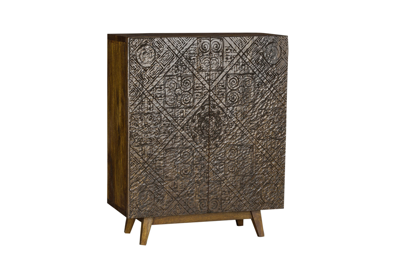 Calvary - Accent Table - Gray Stone & Walnut - Tony's Home Furnishings
