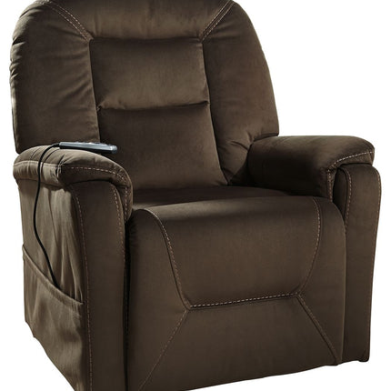 Samir - Coffee - Power Lift Recliner Ashley Furniture 