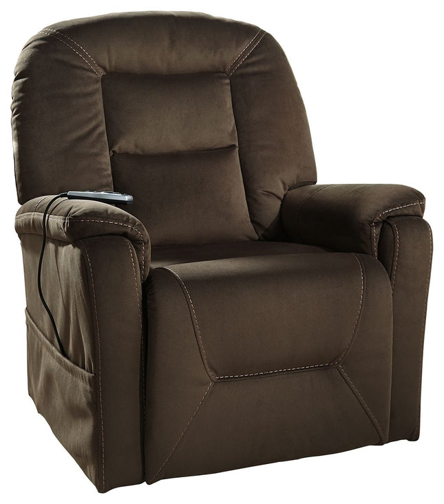 Samir - Coffee - Power Lift Recliner Ashley Furniture 