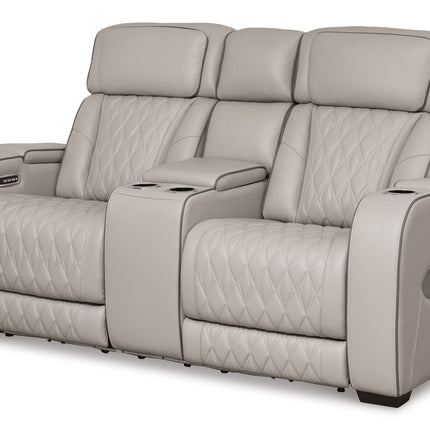 Boyington - Power Reclining Loveseat With Console/Adj Hdrst Signature Design by Ashley® 