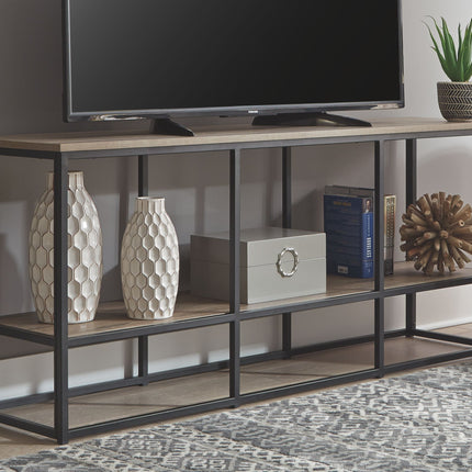 Wadeworth - Brown / Black - Extra Large TV Stand Ashley Furniture 