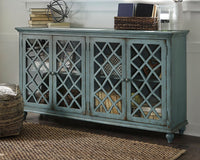 Mirimyn - Antique Teal - Accent Cabinet - Vintage Finish Ashley Furniture 