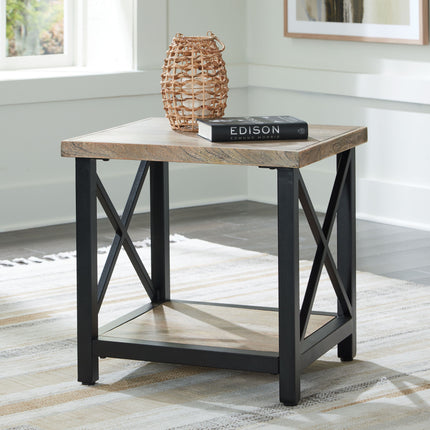 Bristenfort - Brown / Black - Rectangular End Table Signature Design by Ashley® 