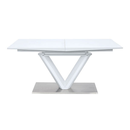 Gallegos - Dining Table With Leaf - White High ACME 