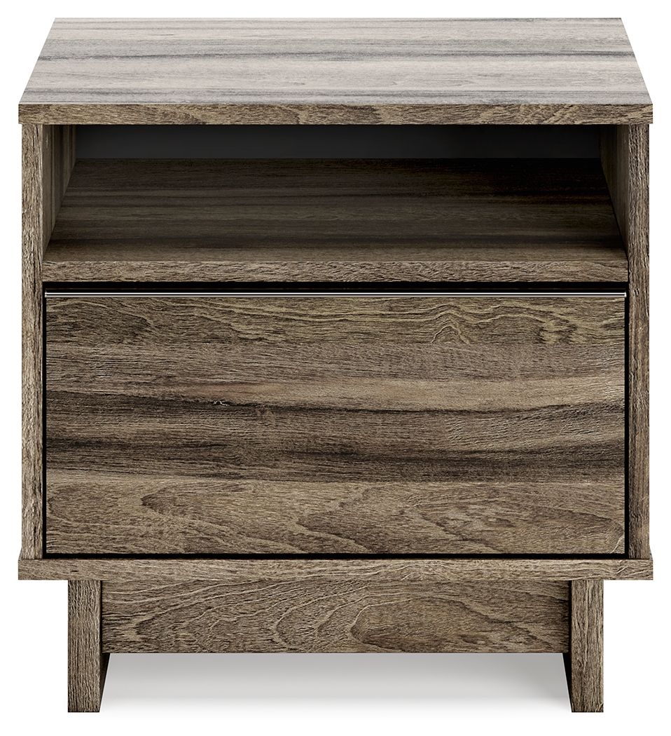 Shallifer - Brown - One Drawer Night Stand - Tony's Home Furnishings