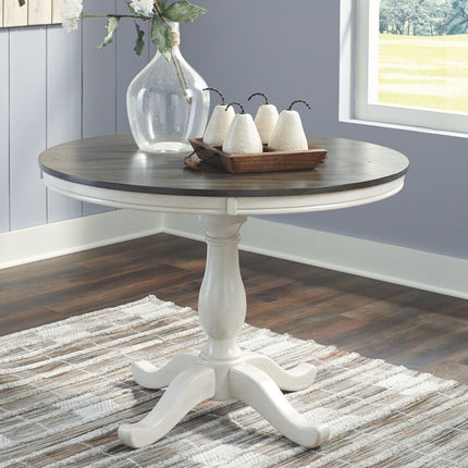 Nelling - White / Brown / Beige- Dining Room Table Signature Design by Ashley® 