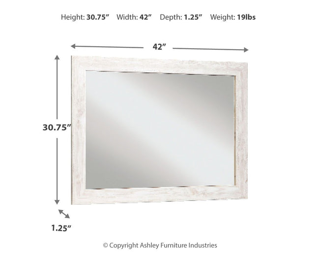 Paxberry - Brown Light - Bedroom Accent Mirror Ashley Furniture 