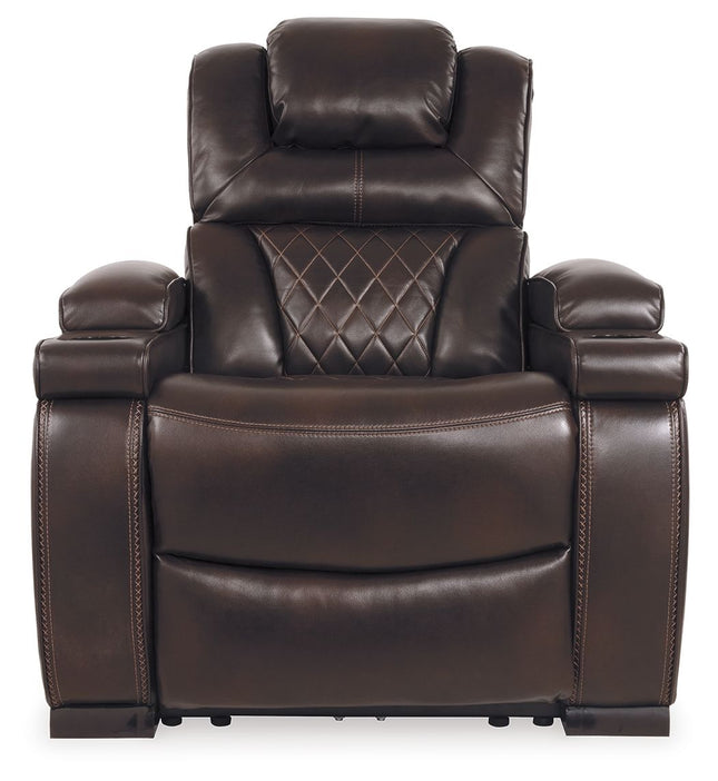 Warnerton - Brown Dark - Pwr Recliner/Adj Headrest Signature Design by Ashley® 