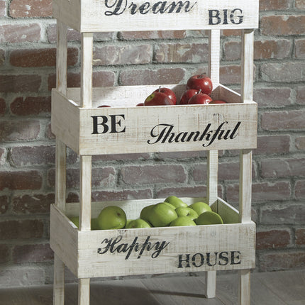 Yulton - Antique White - Storage Shelf Ashley Furniture 