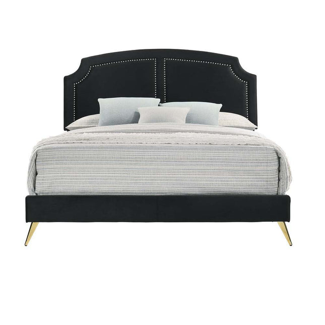 Zeena - Full Bed - Black Velvet ACME 