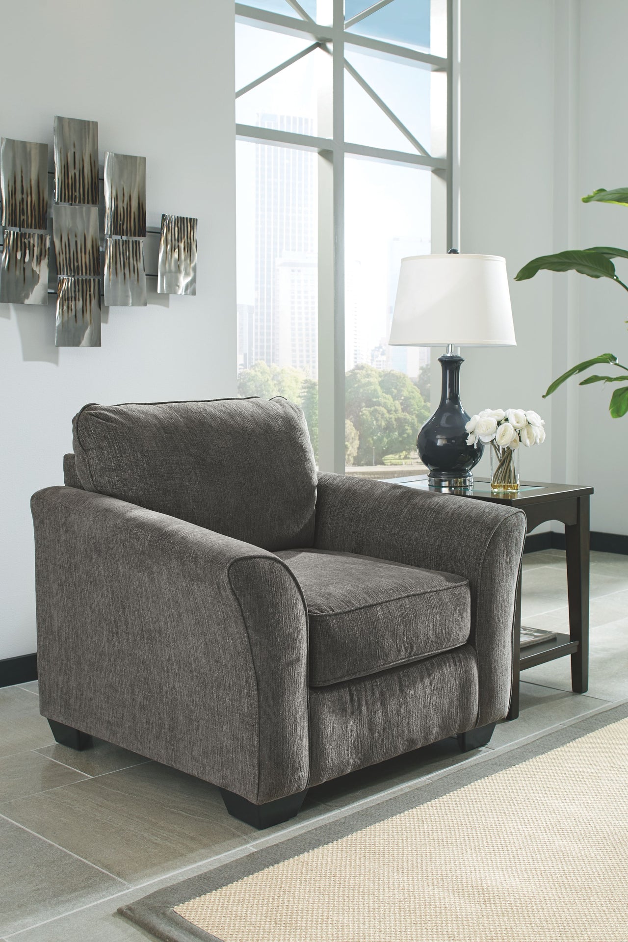 Brise - Slate - 2 Pc. - Sofa Chaise, Chair - Tony's Home Furnishings
