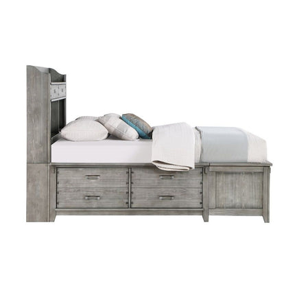 Veda - Full Bed With Storage - Gray ACME 