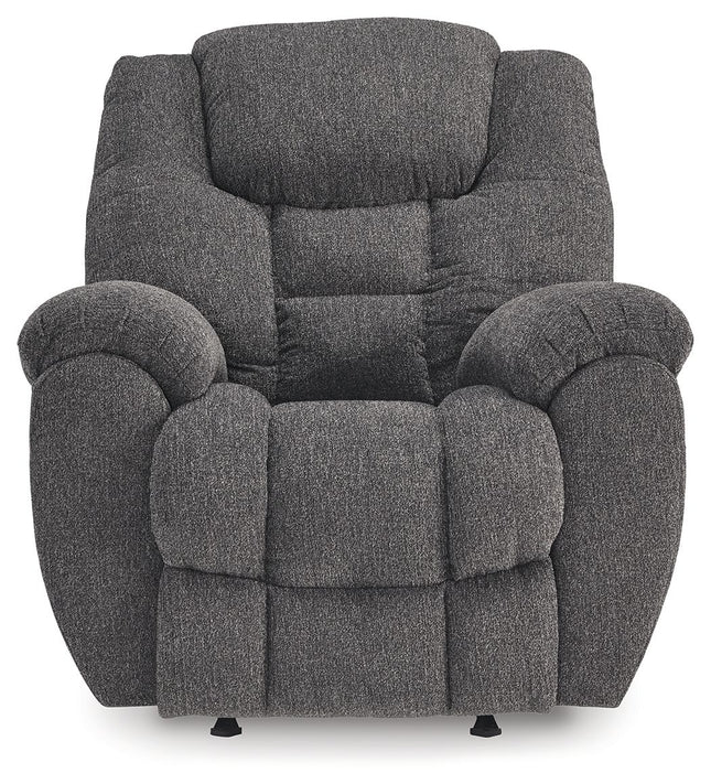 Foreside - Charcoal - Rocker Recliner Signature Design by Ashley® 